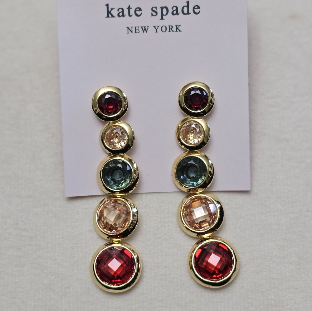 Kate Spade On The Dot Linear Earrings